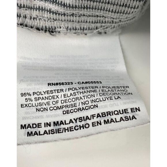 Nike Golf Livestrong Dri Fit Striped Shorts Womens 8 Gray White Classic Rise AJ0 - Picture 5 of 9